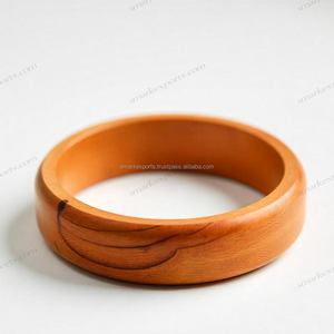 Elegante Pulsera de Madera Hecha a Mano Ecológica para Mujer, Acabado Liso Simple, Joyería Natural Ligera para Regalo o Uso Diario - Product Image 1