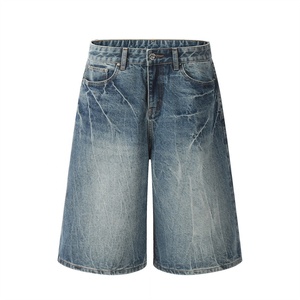Pantalones Cortos de Mezclilla Personalizados STARLIGHT para Hombre, Lavado a la Moda, Lavado Nieve, Lavado Azul Cielo, Pantalones Cortos de Mezclilla Casuales de Alta Calidad para Hombre - Product Image 1