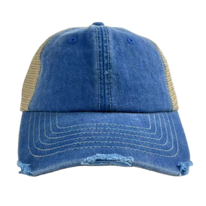Casquette de baseball unisexe style vintage 5 panneaux avec nœud et perles, respirante et imperméable - Personnalisable, vente en gros - Product Image 5