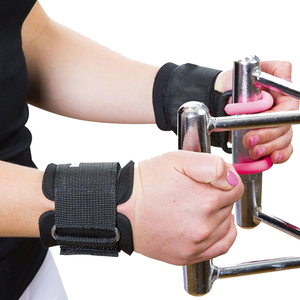Professional Cotton Adjustable Rod Hooks Wrist Support <b>Straps</b> for Gym Weight Lifting Exercises - Product Image 6