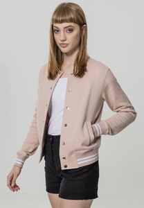 เสื้อแจ็คเก็ตเบสบอลแบบซิปสำหรับผู้หญิง รุ่น Sustainable Light Rose สำหรับนักศึกษาหญิง - Product Image 2