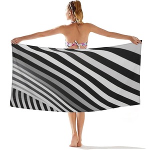 Serviette de plage en coton de style turc personnalisée avec design ODM, séchage rapide, caractéristiques écologiques, pour l'été - Product Image 1