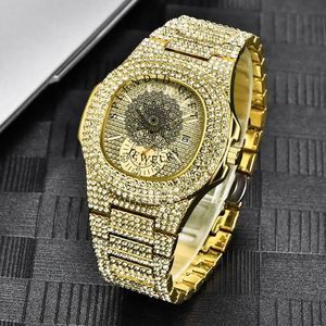 Splendide montre analogique à quartz pour homme, en argent incrusté de diamants et de moissanite, boîtier de 40 mm, fermoir pliant, saphir, cadeau de luxe - Product Image 6