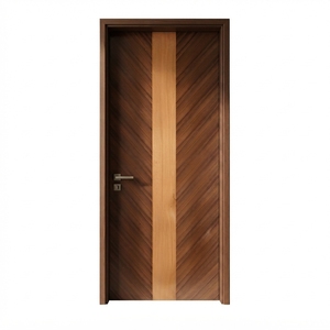Porte battante coulissante en bois plaqué, ouverture latérale, usage intérieur, appartement, bureau, villa, isolation acoustique, bien scellée - Product Image 1
