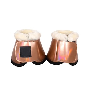 Custom Logo Soft Breathable <b>Inner</b> Horse Bell Boots Durable Hoof Overreach Bell Boot with High Quality Horse Bell Boots - Product Image 1