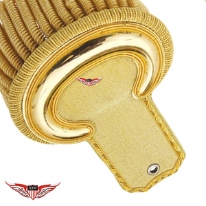 Epaulettes de Hombro Metálicas Doradas KEW con Flecos, Diseño Vintage de Lujo, Acabado Bordado Ecológico y Duradero - Product Image 3