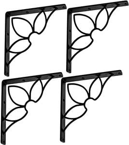 Soporte de hierro artesanal para decoración del hogar, mejora los estantes de pared con un diseño único - Product Image 1