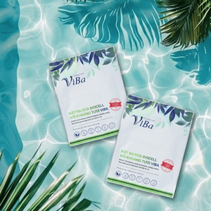 Masque Visage Hydratant et Revitalisant Viba à l'Eau Minérale du Vietnam, à la Noix de Coco Fermentée, pour Jeunesse et Éclat (Unisexe) - Product Image 6
