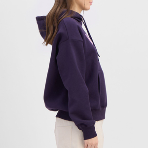 Sweat-shirt à capuche surdimensionné personnalisé pour femmes grandes tailles, streetwear écologique, mode décontractée, impression de logo personnalisée - Product Image 4