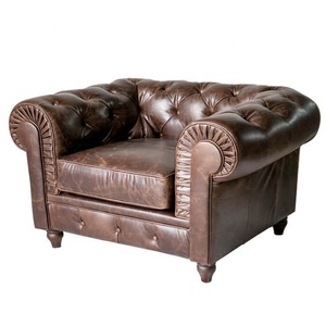 Cổ điển chesterfield da ghế bành với chần trở lại và cuộn cánh tay | cổ điển Câu lạc bộ ghế cho phòng chờ, bar & văn phòng - Product Image 3
