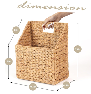 Hanging <b>Wall</b> Water Hyacinth <b>Storage</b> <b>Basket</b> Handmade <b>Storage</b> <b>Basket</b> - Product Image 6