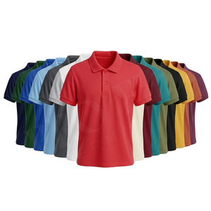 Polo uni pour homme, dernière collection 2026, manches courtes, mélange de coton, décontracté, respirant, uniforme de golf d'été, personnalisable avec logo - Product Image 1