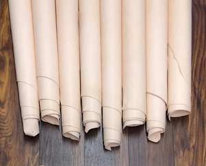 2023 Top Grade Beige Genuine Leather Top Grain Calf Hides Cattle Real Leather Material Full Grain Beige Leather Cowhide Genuine - Product Image 3