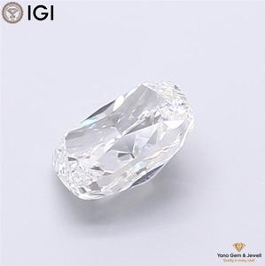 เพชร CVD สี D ความสะอาดระดับ VS1 น้ำหนัก 4.02 กะรัต รูปทรงคุชชั่น พร้อมใบรับรอง IGI สำหรับแหวนปรับขนาดได้แบบโซลิแทร์ - Product Image 3
