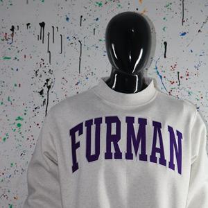Sudadera FURMAN WHITE con cuello alto, 100% PURPLE, con apliques bordados, cuello ancho, URBAN PRODUCTIONS - Product Image 5