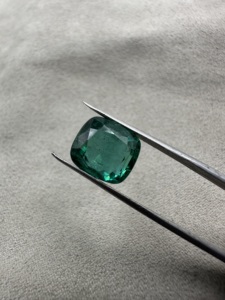 Natural <b>Emerald</b> <b>Cushion</b> Cut Green Loose Gemstone For Jewelry Making - Product Image 5