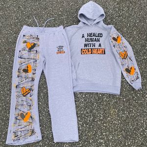 Heavyweight Winter Casual Acid Wash <b>Track</b> <b>Suit</b> Customized Branding Private Label Bulk Supply - Product Image 1