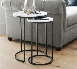 Table d'appoint en métal fabriquée en usine pour les commandes de meubles en gros, aménagement résidentiel, chambres d'hôtel, salons de restaurants et bureaux - Product Image 3