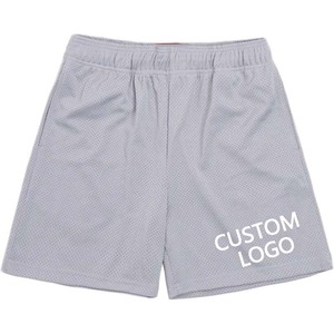 Shorts d'été amples pour hommes avec logo personnalisé, respirants et légers, pour les activités décontractées et sportives - Product Image 1