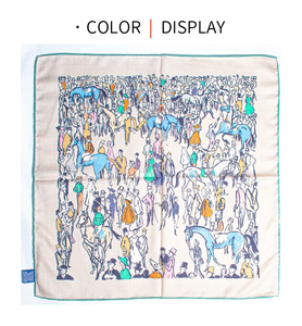 Women's 65CM Square Scarf Hand Rolled 30% Silk Fashion Animal Print Skin-Friendly Durable - Product Image 3
