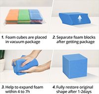Blocs de mousse en éponge de haute densité pour parc de trampoline de gymnastique pour enfants en plein air, anti-stress, en vrac