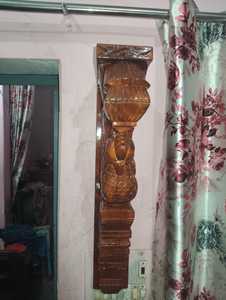 Consola Decorativa de Pared Curva de Madera Hecha a Mano con Diseño de Pavo Real Art Deco - Soporte Decorativo para Cumpleaños y Bautizos - Product Image 6