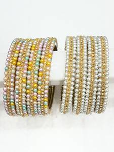 Vente en gros de bracelets en laiton MN EXPORTS pour femmes, bijoux traditionnels faits à la main, style classique de l'Uttar Pradesh pour les occasions de mariage - Product Image 5