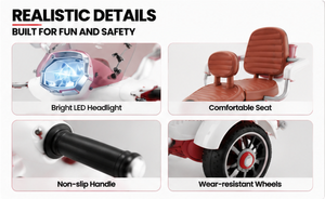 Unisex Kids Double Seat Electric <strong>Motorcycle</strong> <strong>Toy</strong> Battery Operated Ride-on for Ages 3-8, Wholesale 3-Wheel Electric <strong>Motorcycle</strong> - Product Image 4
