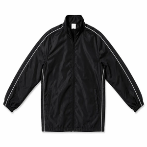 Survêtement de sport noir pour homme Fire Athlete Industry, fermeture éclair intégrale, avec logo imprimé, respirant, en polyester, pour l'automne - Product Image 2