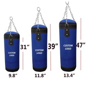 Sac de frappe lourd de haute qualité pour le Muay Thai, en PU/cuir, pour l'entraînement de boxe et de MMA, avec logo personnalisé, 25 kg, rembourré en coton - Product Image 3