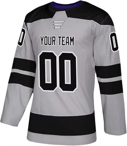 Jersey de Hockey sobre Hielo Profesional de Alta Calidad, Transpirable, 100% Poliéster, Estampado, Talla Grande, Bordado, para Adultos - Product Image 5