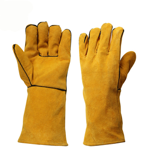 Gants de soudage TIG en cuir de vachette pleine fleur, résistants à la chaleur, de qualité supérieure, résistants aux déchirures, vente en gros pour soudeurs - Product Image 3