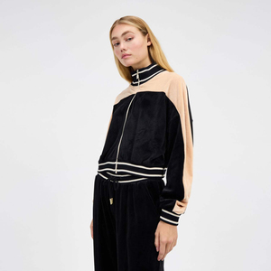 High Demand Custom Black 2-Piece Winter Fleece Eco-Friendly Plus Size Breathable Hoodie <b>Tracksuit</b> Women - Product Image 3