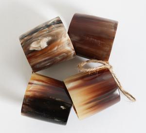 Anillos y Porta Servilletas de Cuerno de Búfalo Negro para Decoración de Mesa, Ideales para Fiestas y Eventos, a un Precio Muy Bajo - Product Image 1