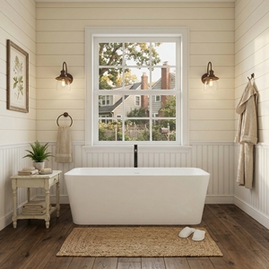 Baignoire autoportante FW-7701-69-Morden en acrylique pour salle de bain - Product Image 1