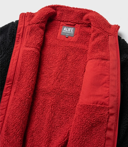 Custom Reversible Sherpa Fleece Jacket Outdoor Windproof Lightweight Sporty Full Zip Casual Stand Collar Unisex <b>Winter</b> - Product Image 4