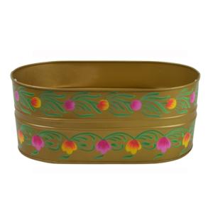 Maceta Elegante con Asa, Diseño Floral Esmaltado, Decoración para Ventana/Hogar, Maceta Hecha a Mano con Diseño Increíble - Product Image 6