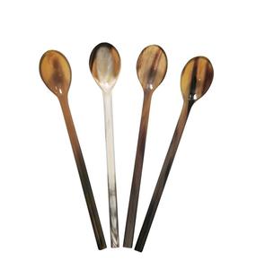 Handcrafted Buffalo Horn Cutlery Set with Integrated Horn Handle Mirror Polish (68 Inches) Eco-Friendly for Dining & Serving - Product Image 1