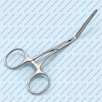 Pince à bouledogue professionnelle DeBakey à poignée annulaire, à angle de 45 degrés, à mâchoires de précision atraumatiques, instruments chirurgicaux cardiovasculaires