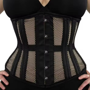 คอร์เซ็ตของผู้หญิงวินเทจชุดกระชับสัดส่วนเซ็กซี่แบบโอเวอร์บัสเทจคอร์เซ็ทผ้าบอร์เคดระบายอากาศทันสมัยสำหรับขนาดใหญ่พิเศษ - Product Image 1