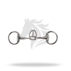 Bocado de doma Eggbutt Bradoon con control de lengua para entrenamiento y control en equitación - Product Image 1