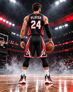 Ensemble Maillot et Short de Basketball 3D Performance en Mesh – Nouvelle Collection – Maillot Athlétique Sans Manches et Short de Basketball – Vente Flash - Product Image 2