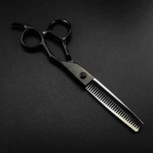 Ensemble de ciseaux à cheveux roses en acier inoxydable, ciseaux à effiler professionnels, outils de barbier, ciseaux de coiffure à long manche pour droitiers - Product Image 6