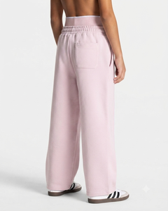 Pantalon de jogging rose clair pour garçon, coupe décontractée, avec logo personnalisé, en molleton premium, pour un style décontracté. - Product Image 5