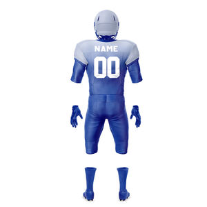 ชุดยูนิฟอร์มอเมริกันฟุตบอลสีพื้นสำหรับใช้งานกลางแจ้งรุ่นใหม่ปี 2026 ชุดเสื้อและกางเกงขาสั้นสำหรับทีม - Product Image 3