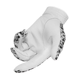 Skull Pattern Cabretta Leather Golf <b>Glove</b> Right Hand UV Protection Waterproof Lightweight Non-Slip Hook Loop Closure Unisex - Product Image 2