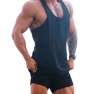 Custom <b>Men</b> Stringer Tank Tops Sleeveless Workout <b>Singlets</b> Breathable Gym Training Apparel OEM Supplier Premium Stringer <b>Singlet</b> - Product Image 2
