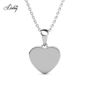 Carino Mini mio Sweety rosa smalto cuore collana con ciondolo impreziosita da cristalli Swarovski dasini nuovi gioielli accessori per bambini - Product Image 2