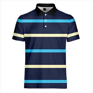 Camisetas de Golf Personalizadas para Hombre, Diseño Estampado en Tela de Rizo de Primera Calidad, Poliéster/Algodón, Manga Corta, para Uso Deportivo y Casual - Product Image 1