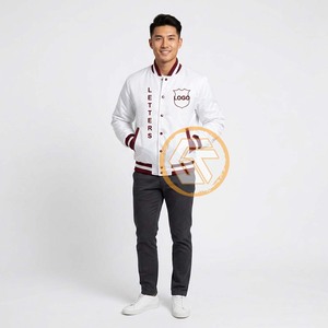 Blouson universitaire matelassé brodé en satin tricoté de haute qualité, respirant et imperméable, pour fraternité grecque Psi, homme, automne-hiver - Product Image 4